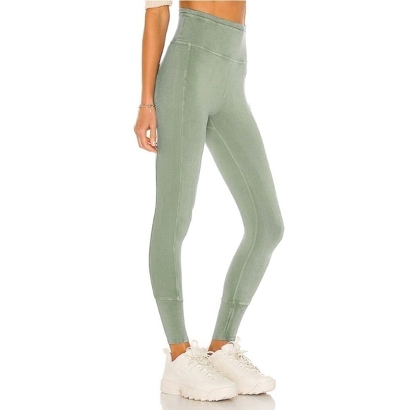 Free People | Movement Hot Shot Leggings Army Green Size XS Cotton - Picture 1 of 8